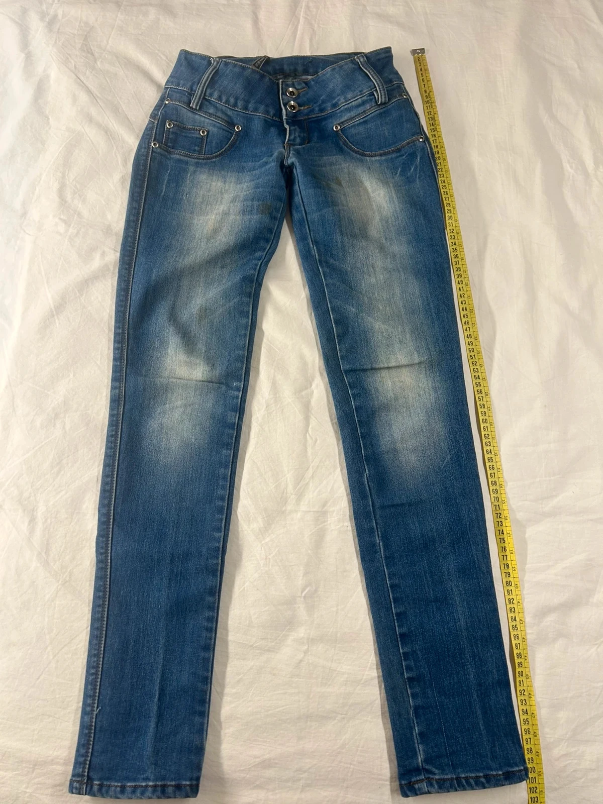 Jean bleu taille basse v. S. Miss taille 36